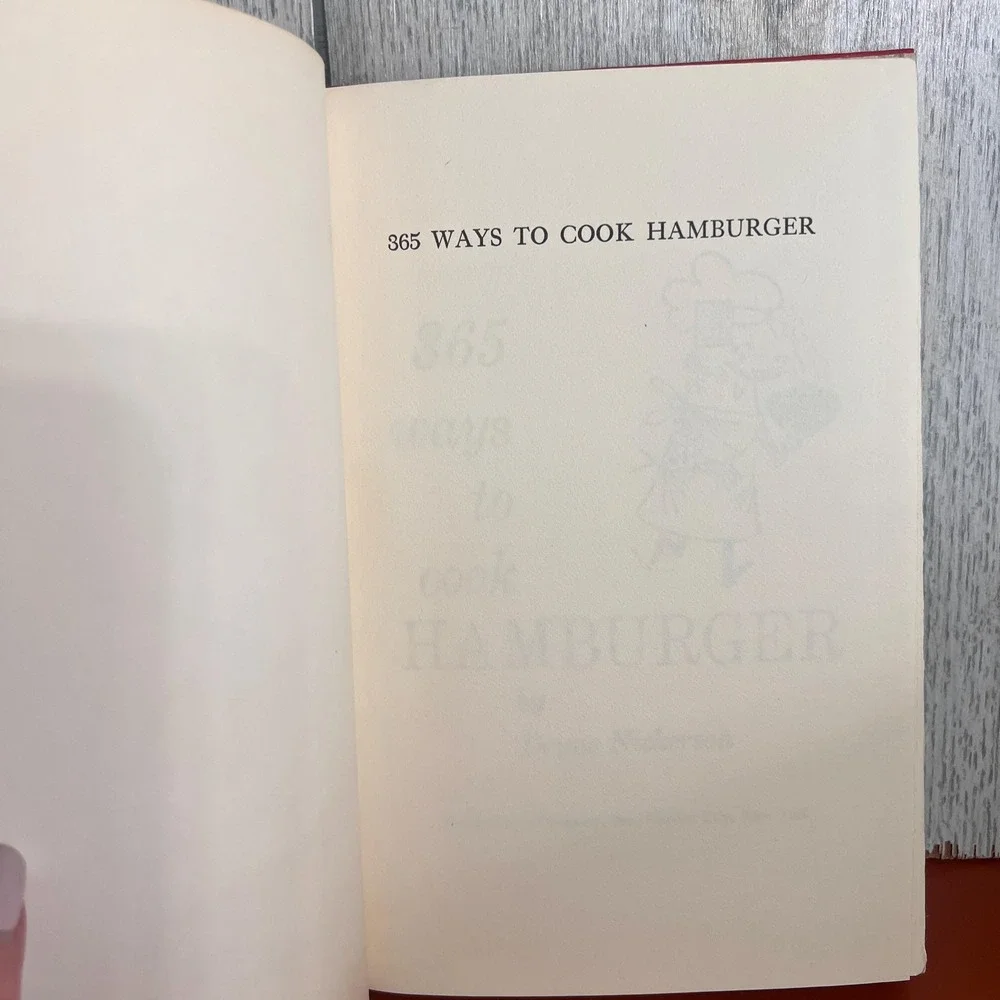 1960 365 Ways to Cook Hamburger‎ Vintage Cookbook